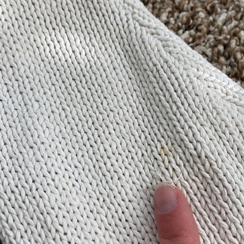 Vintage Jennifer Reed Hand Knit Embroidered Floral Winter Sweater Medium - Picture 16 of 16